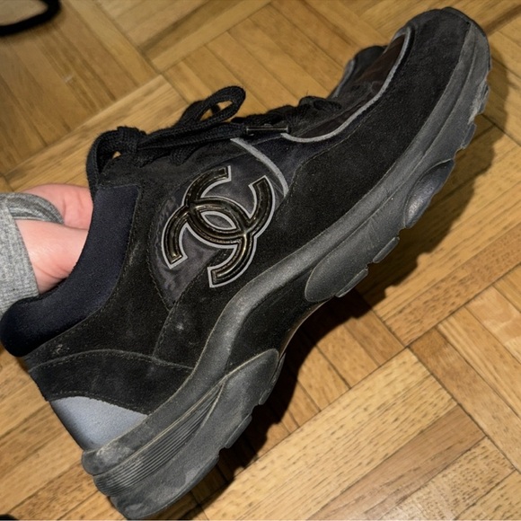 💕x2HP💕Chanel Rev black Women’s sneakers - Picture 3 of 9